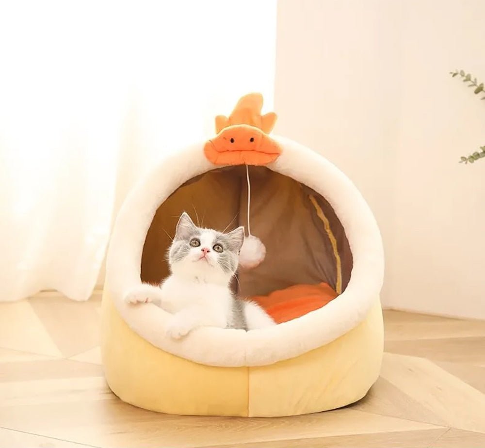 Sweet Cat Warm Bed - Pet Care Linker